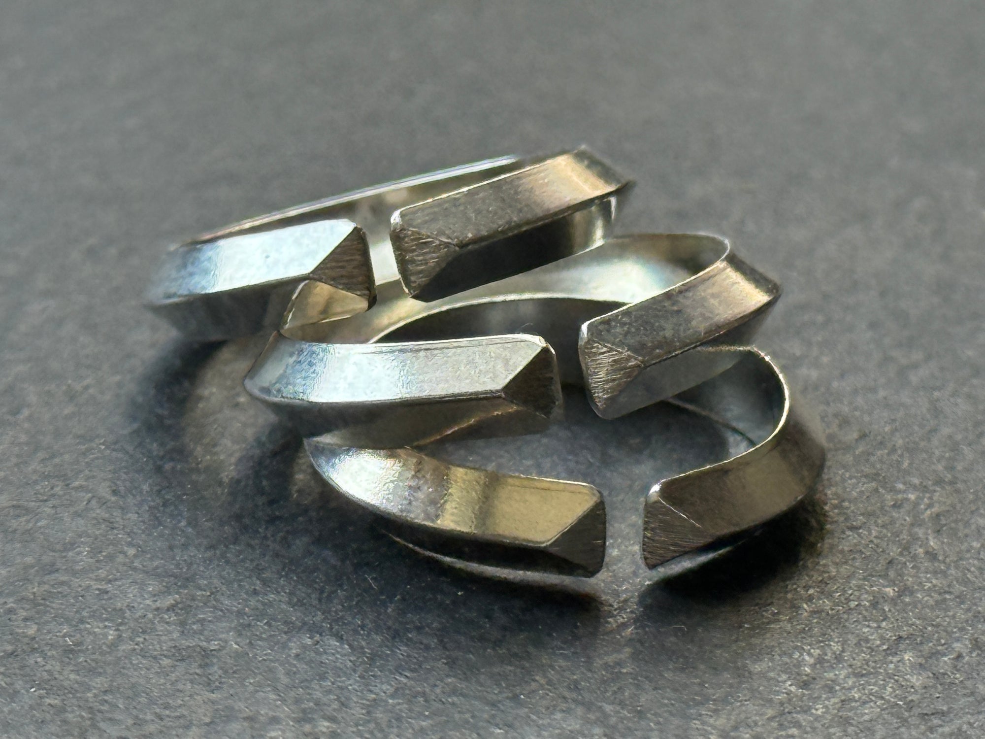 Open Band Ring - Triangular