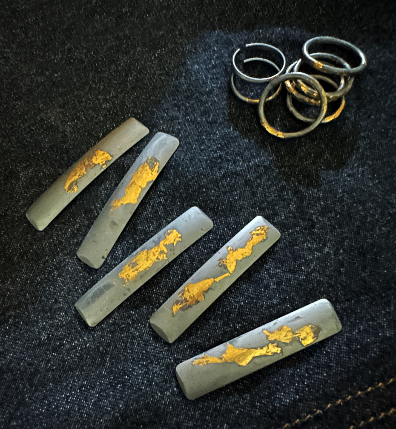 Keum-boo Domed Cuff Ring