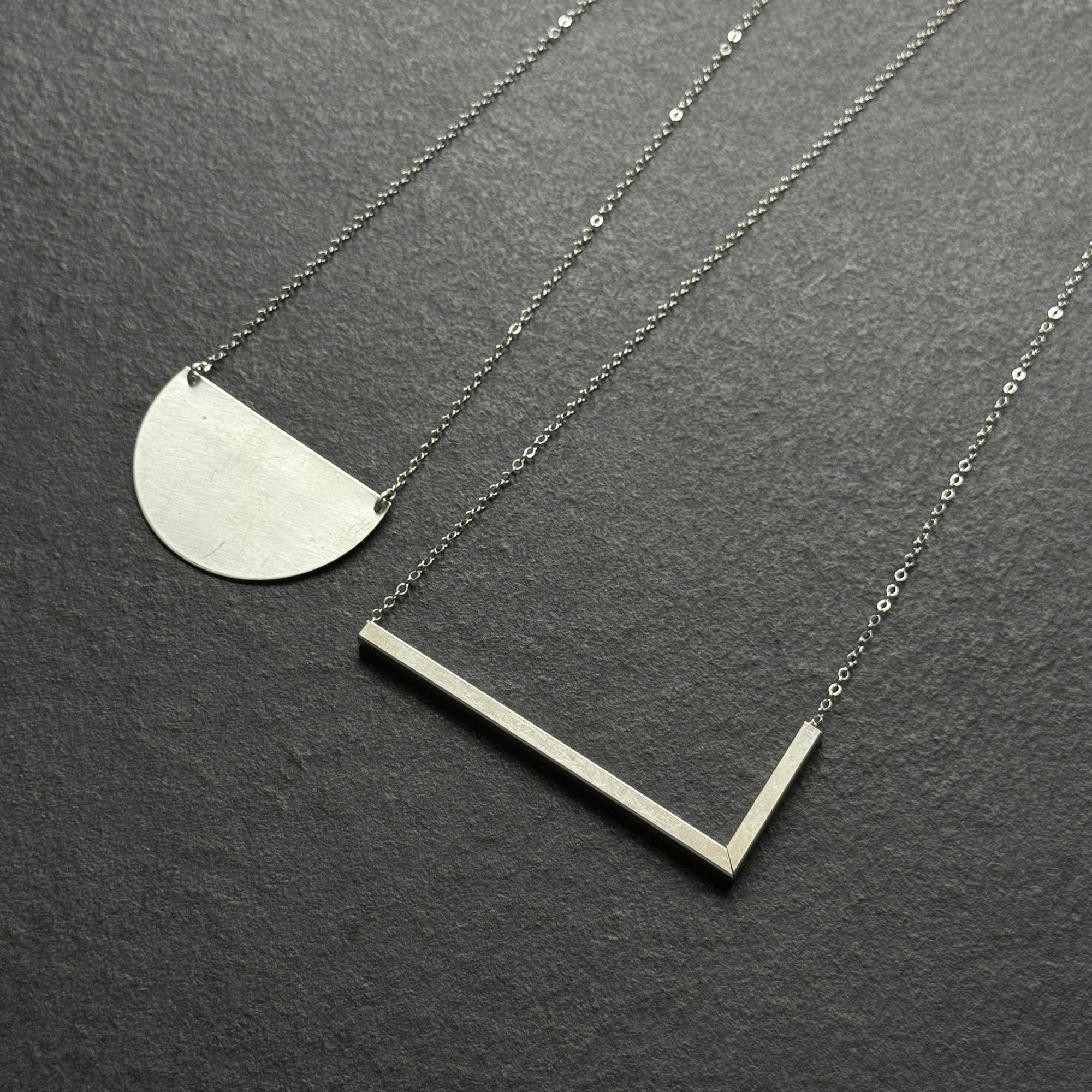 90 Degree Necklace - Square Cylinder Necklace