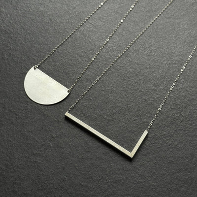 90 Degree Necklace - Square Cylinder Necklace