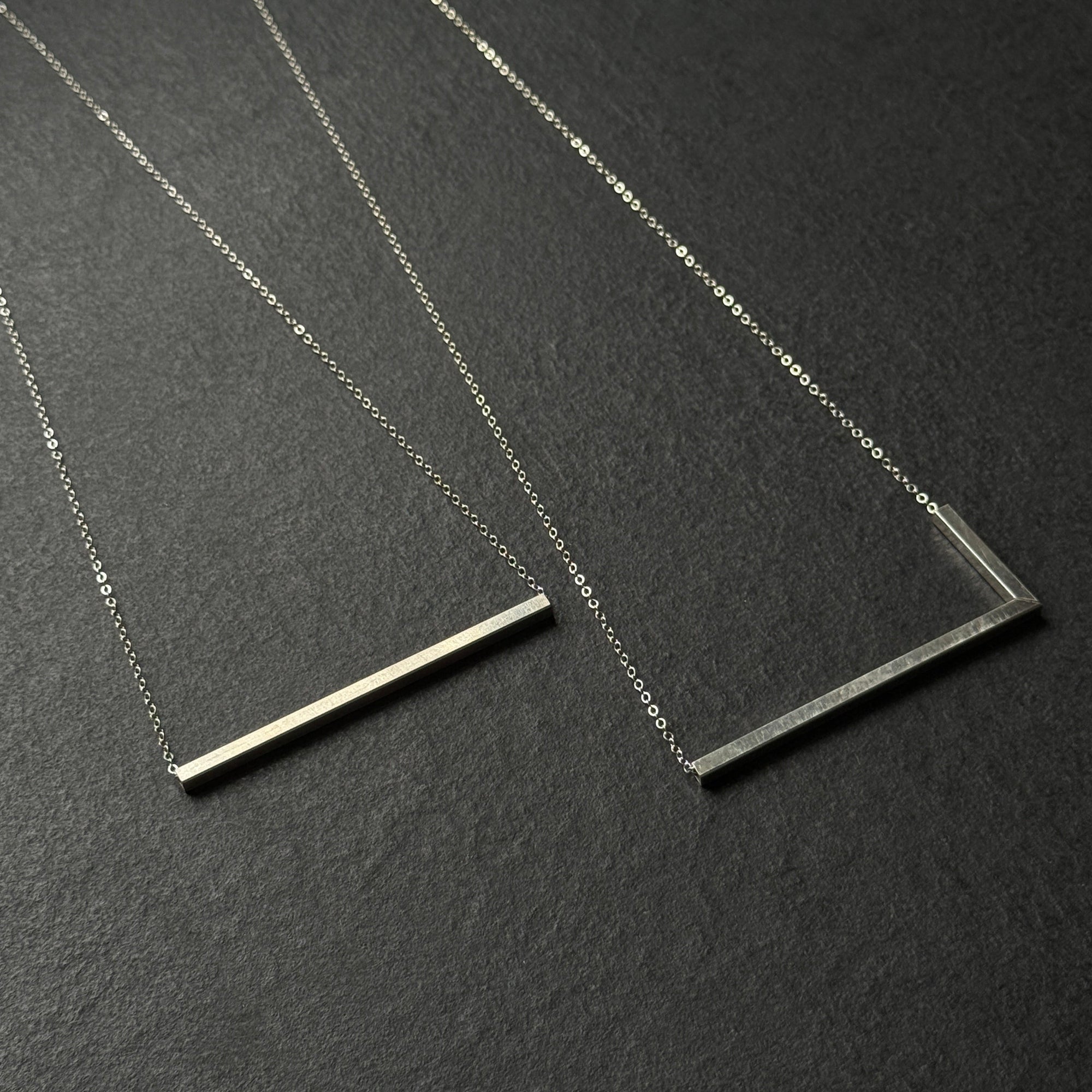 90 Degree Necklace - Square Cylinder Necklace