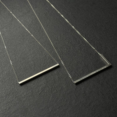 90 Degree Necklace - Square Cylinder Necklace