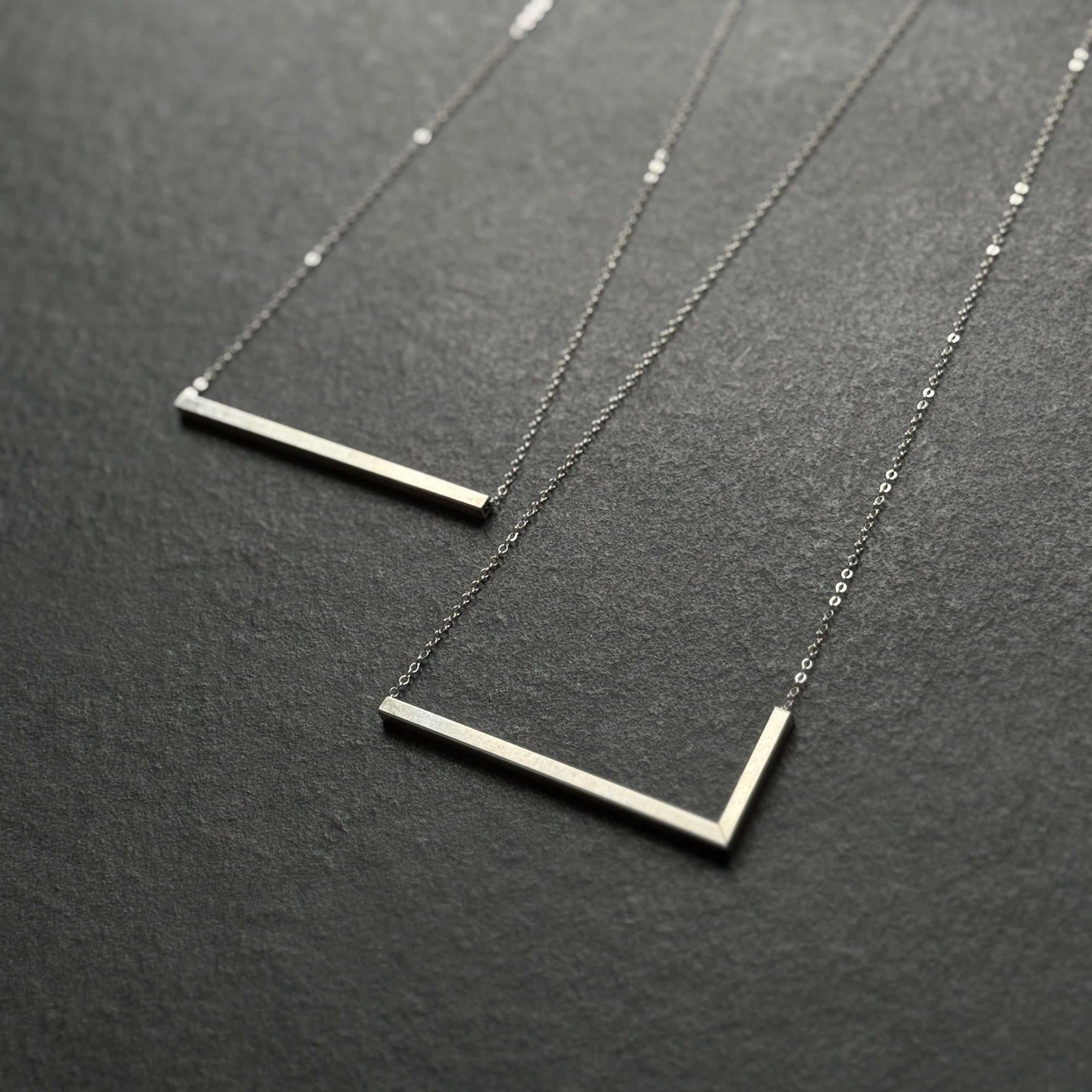 90 Degree Necklace - Square Cylinder Necklace