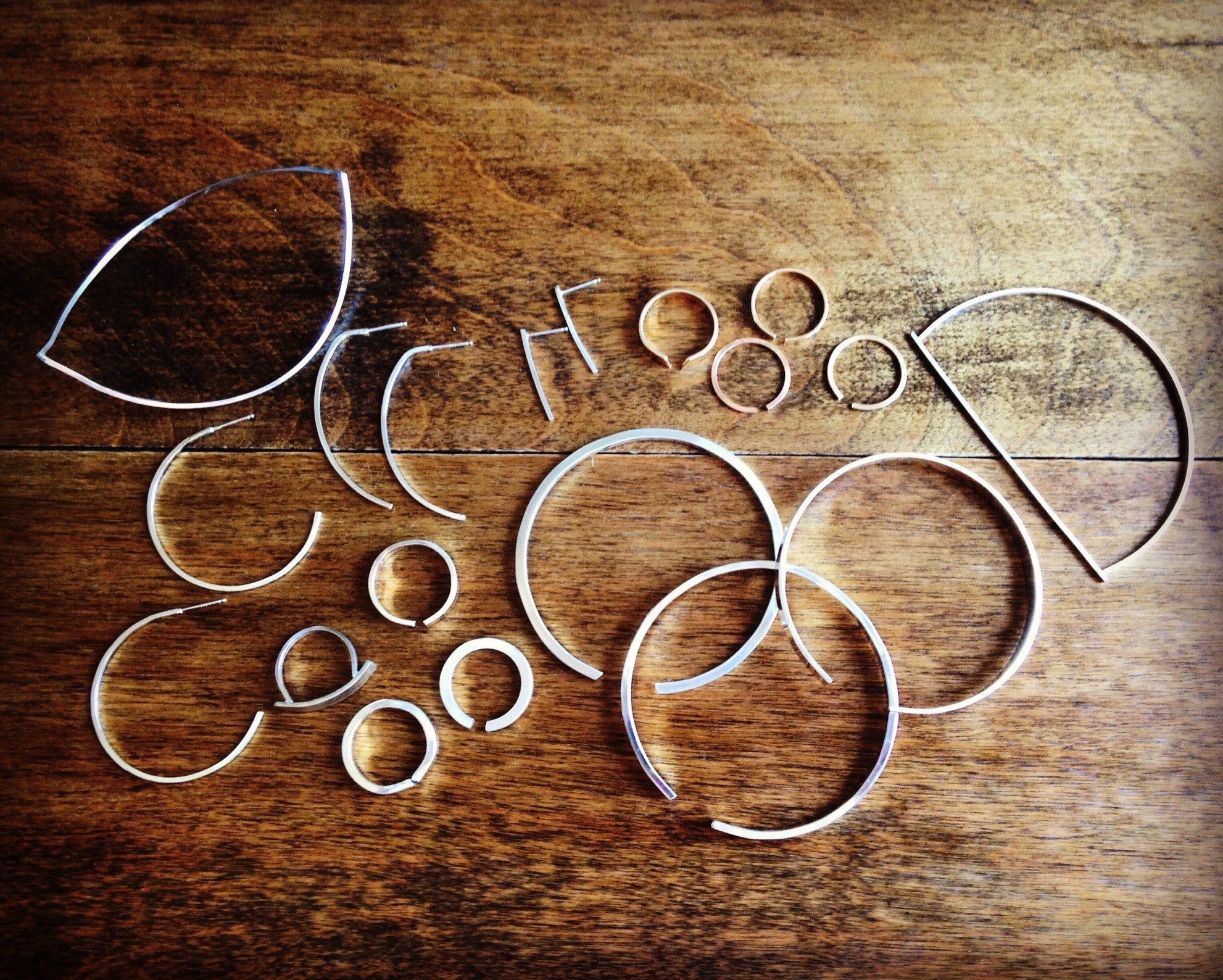 Modified Hoop Post Earring