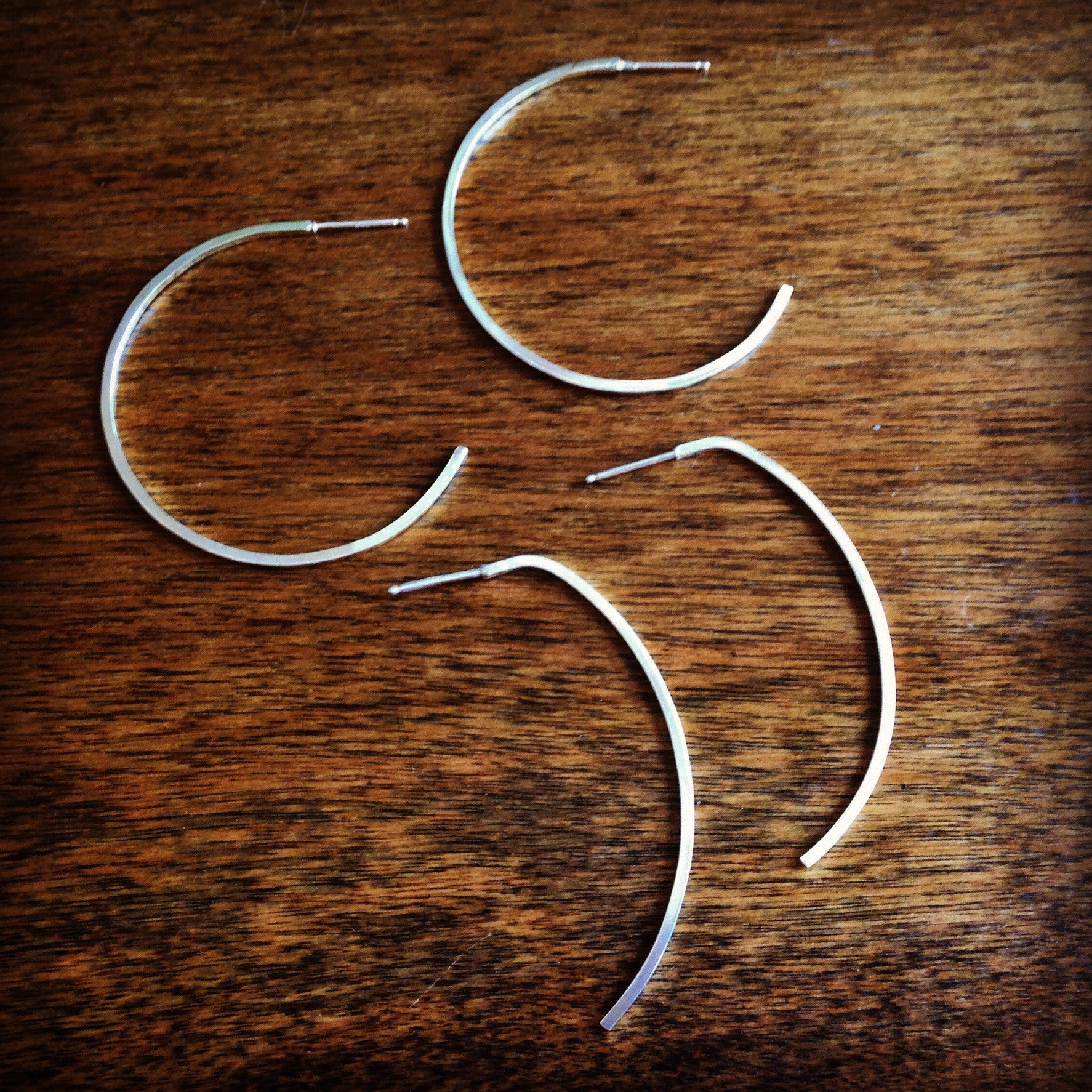 Modified Hoop Post Earring