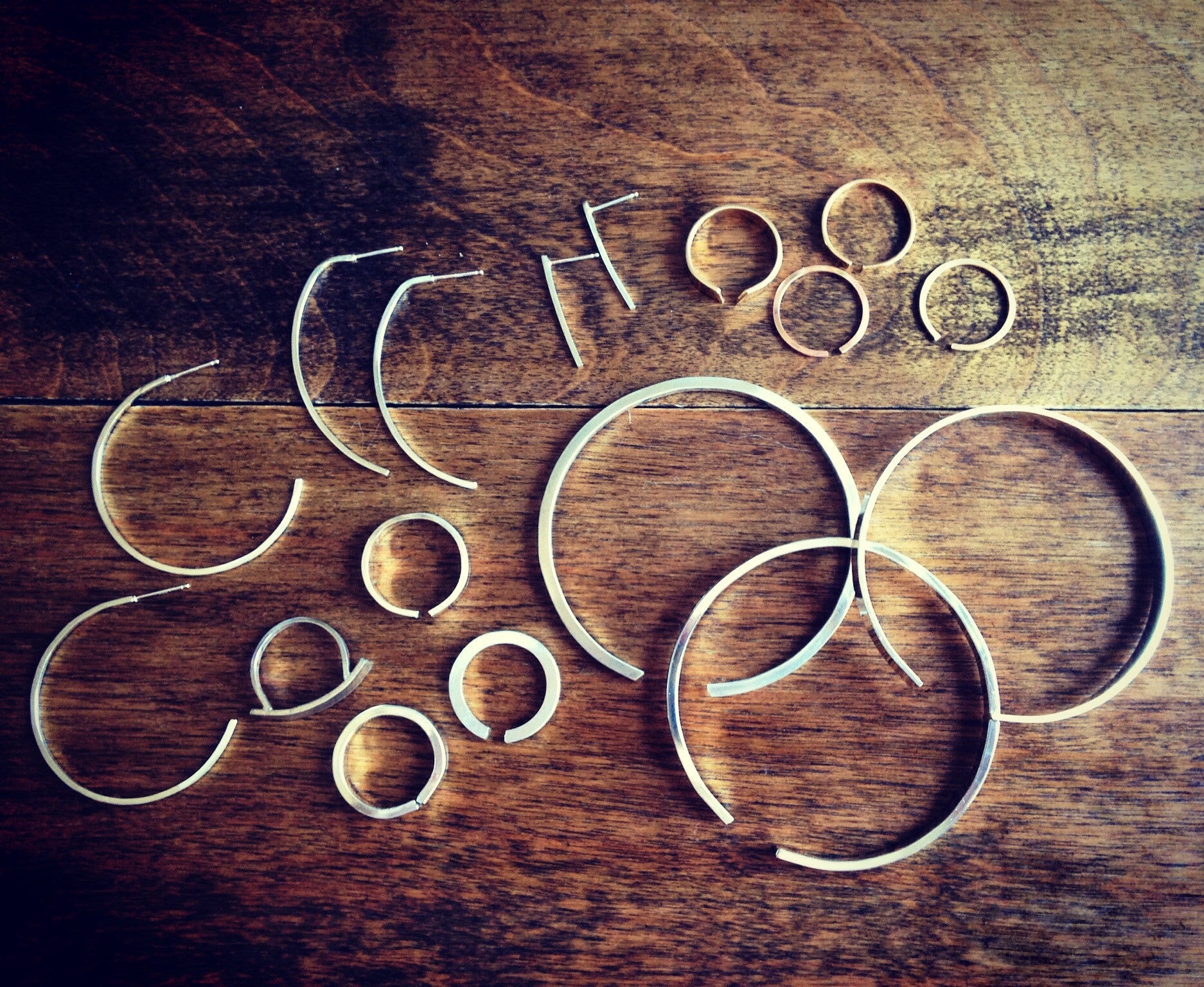 Modified Hoop Post Earring