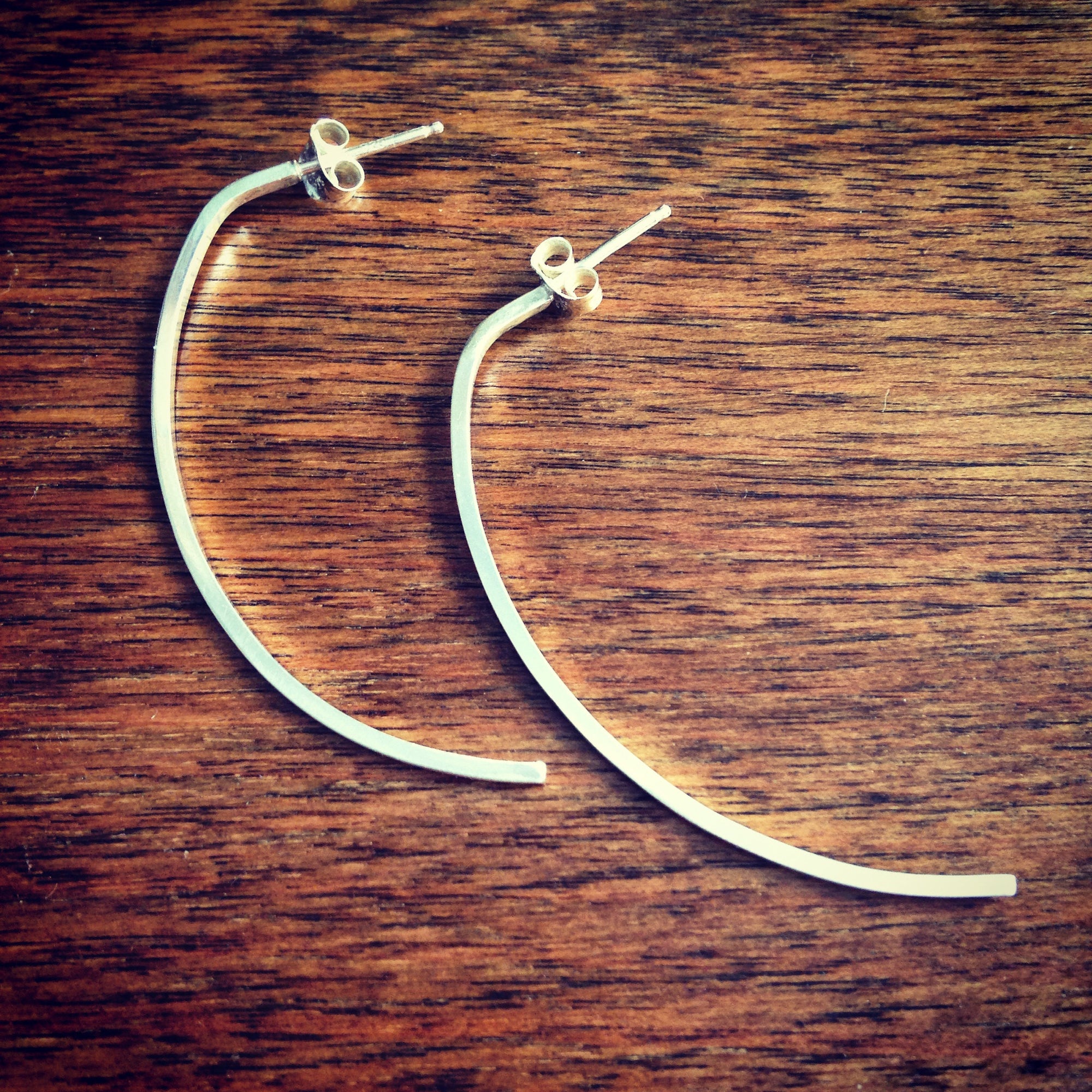 Modified Hoop Post Earring