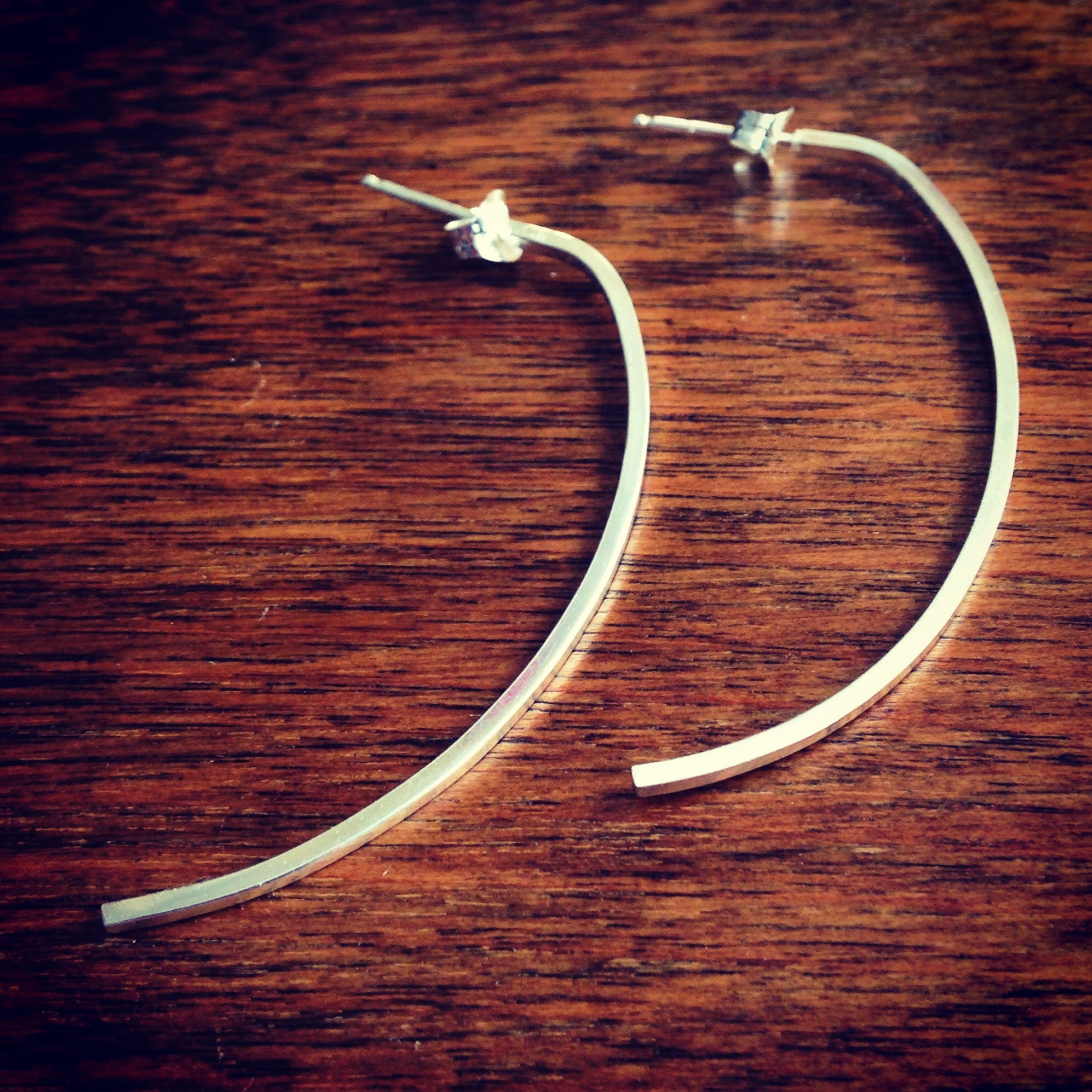Modified Hoop Post Earring