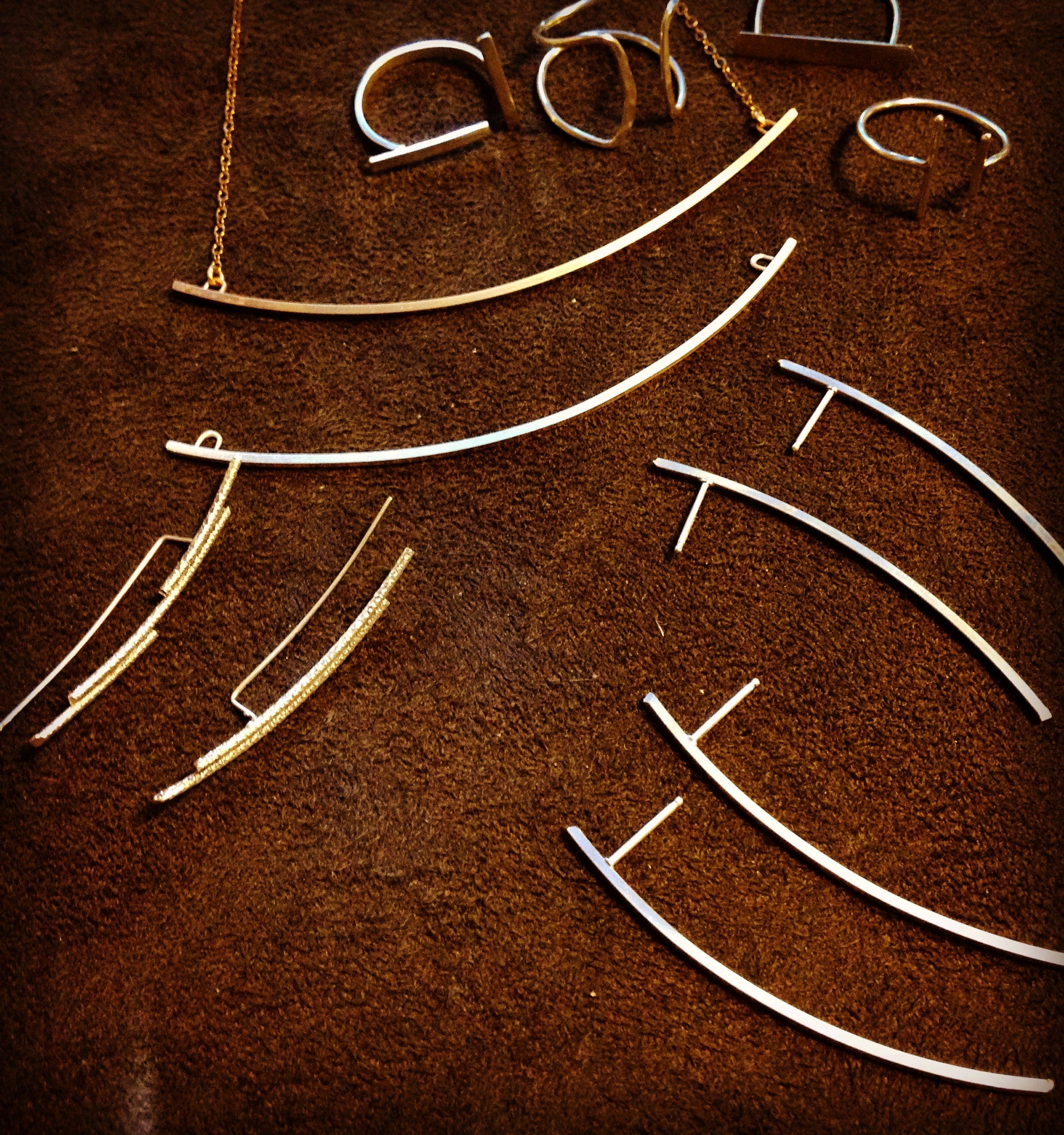 Modified Hoop Post Earring