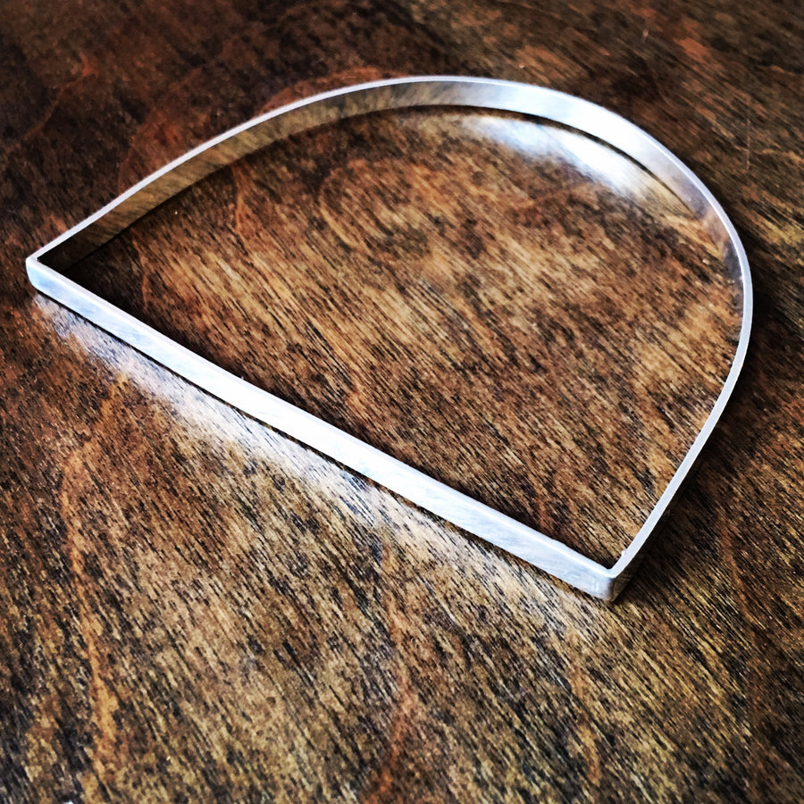Large Arch Bangle in Sterling Silver