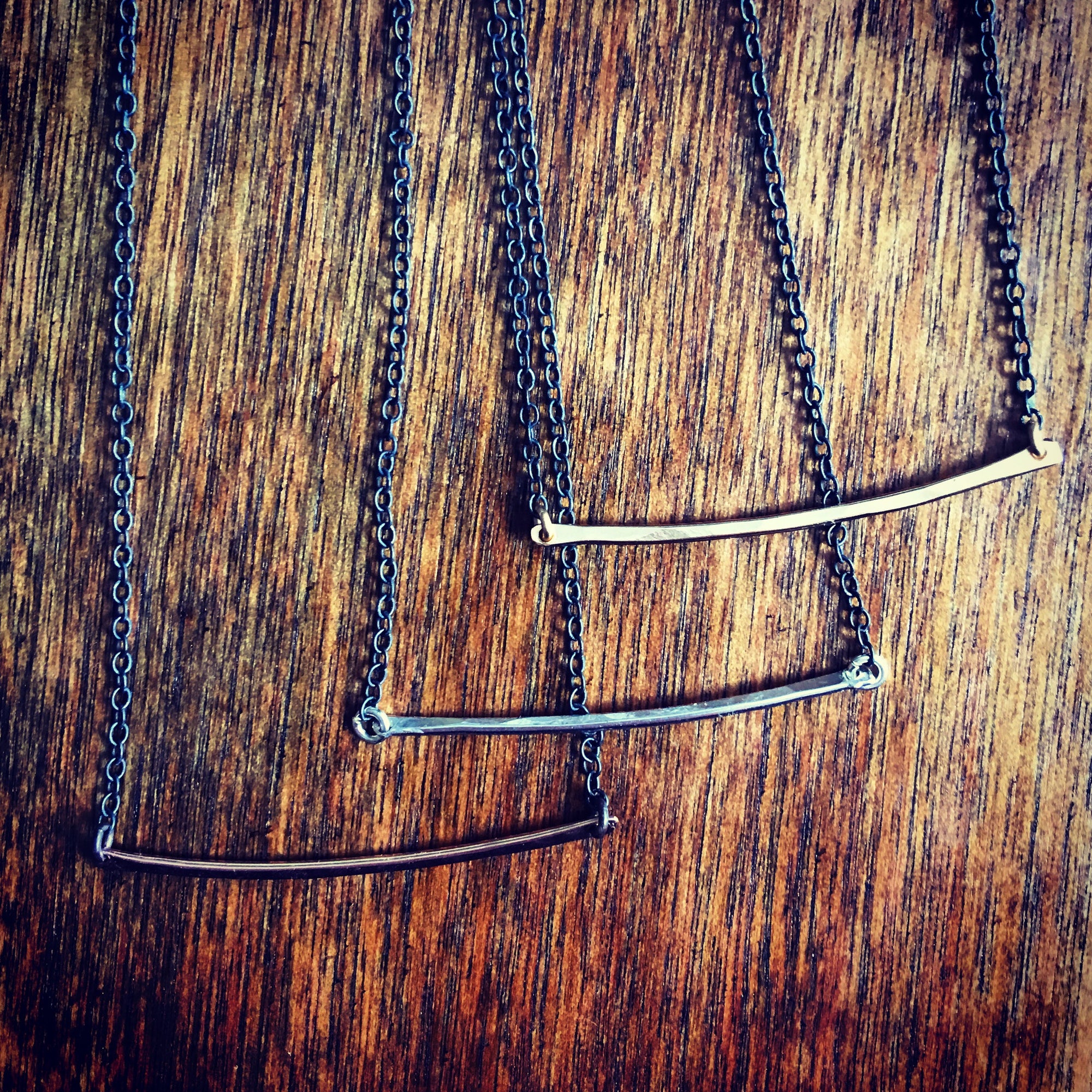 Contrast Bar Necklace