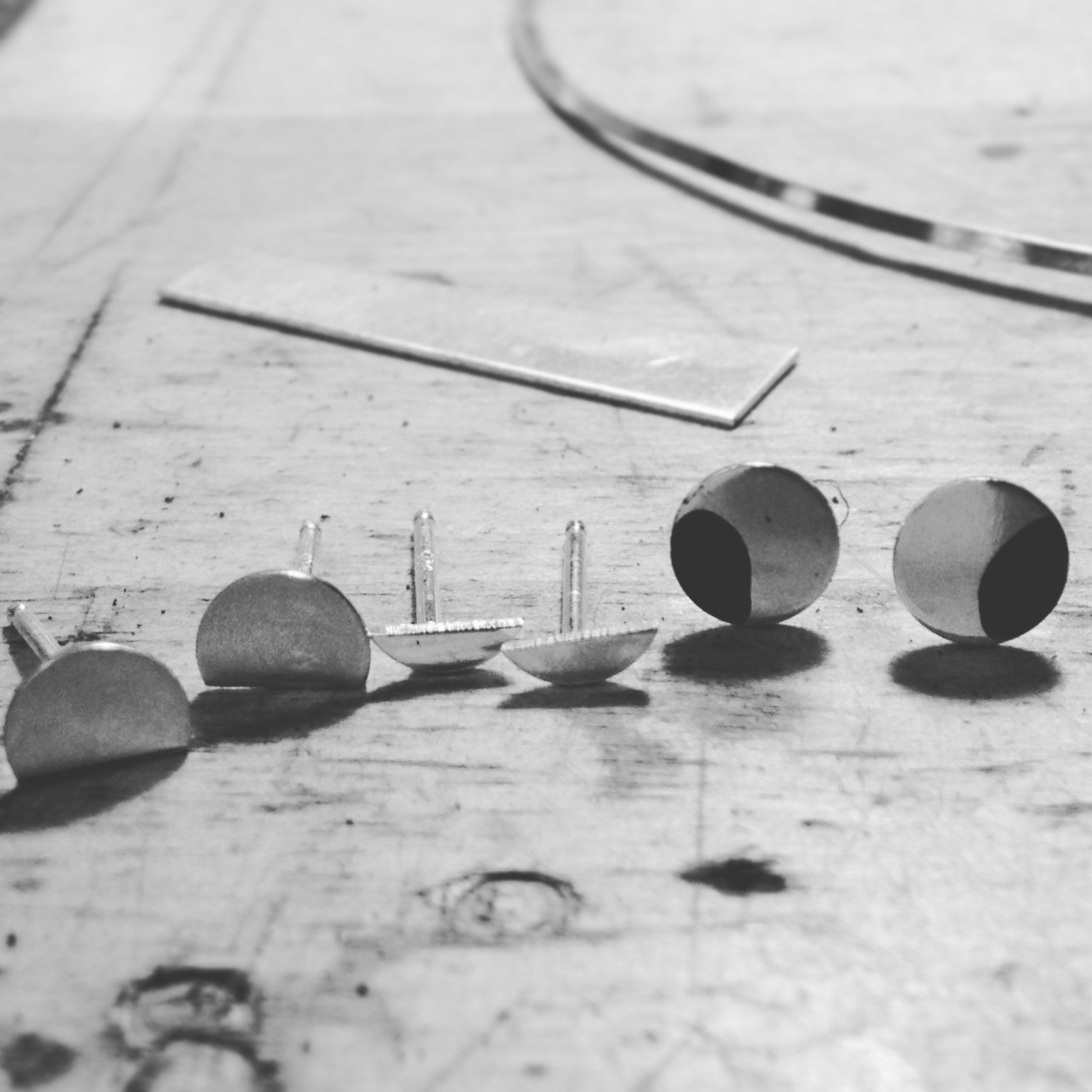 Thirds Post Earrings