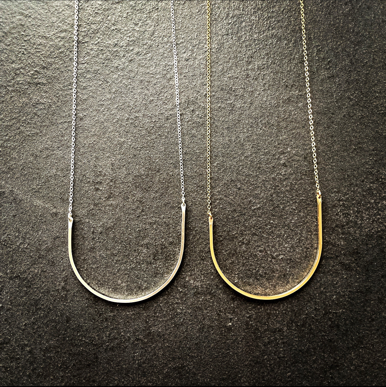 Asymmetrical Curve Necklace