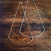 Arc Necklace - Hammered or Squared Metal