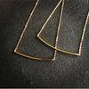 Bar Necklace - Squared Metal
