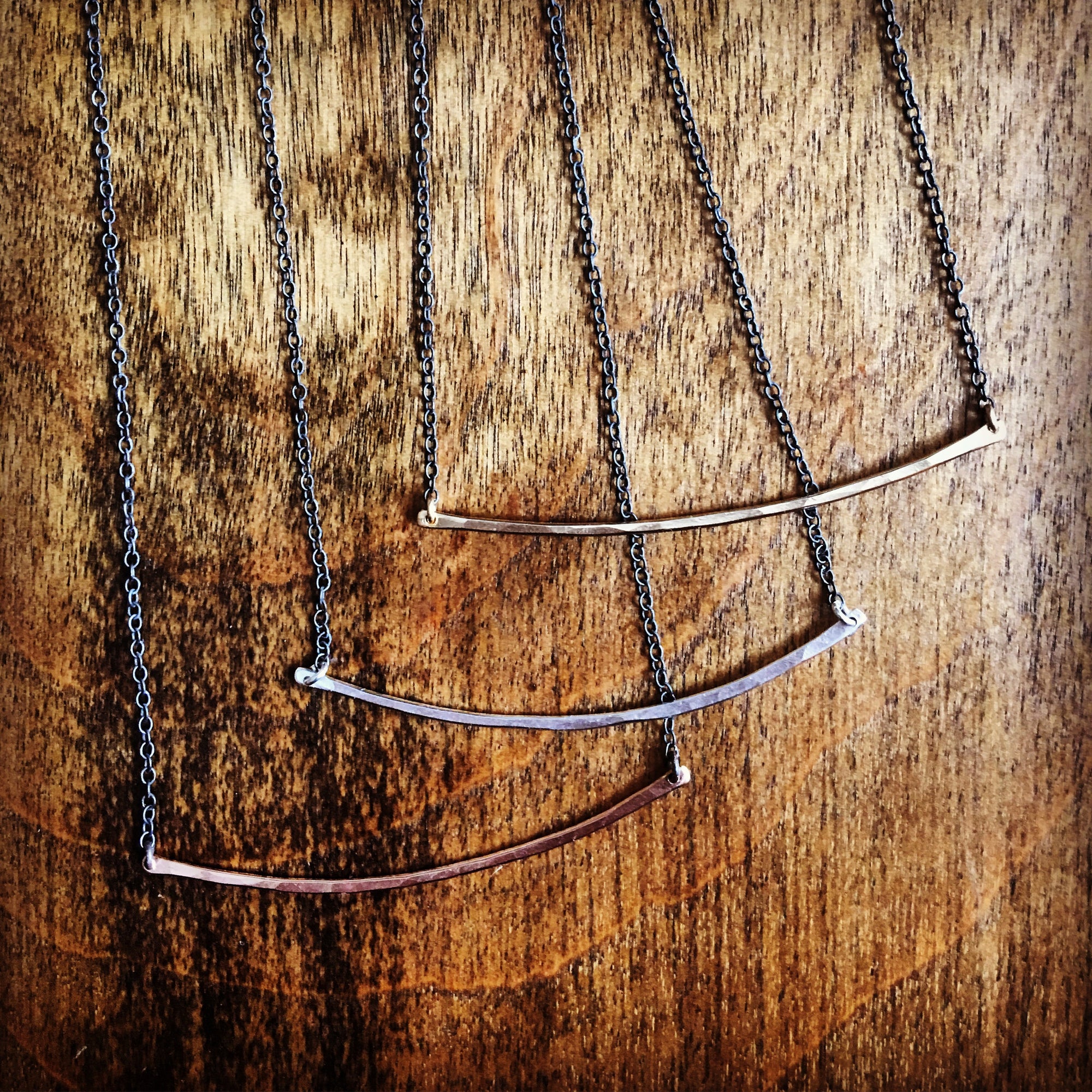 Contrast Bar Necklace