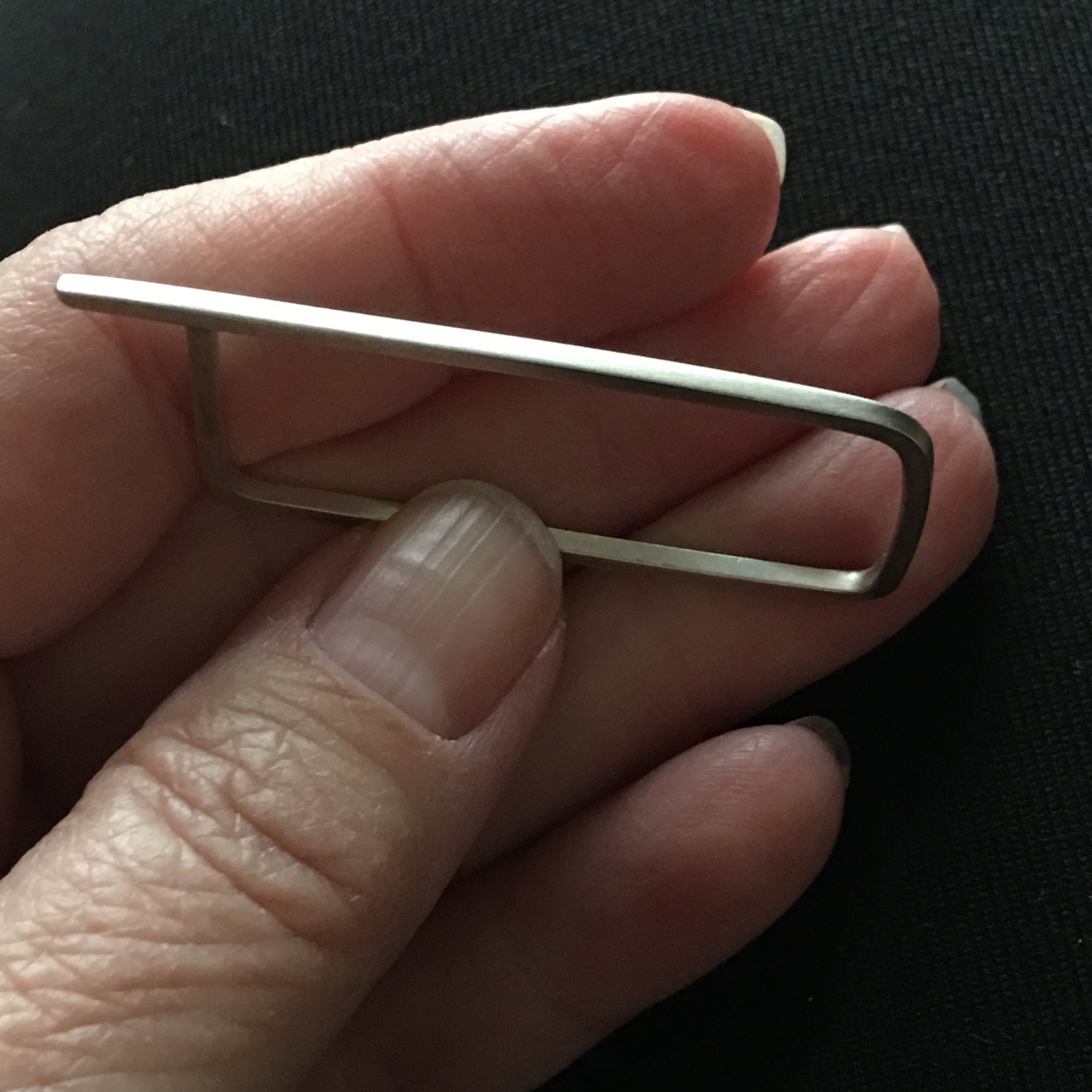 Double Finger Ring - Minimalist Rectangle