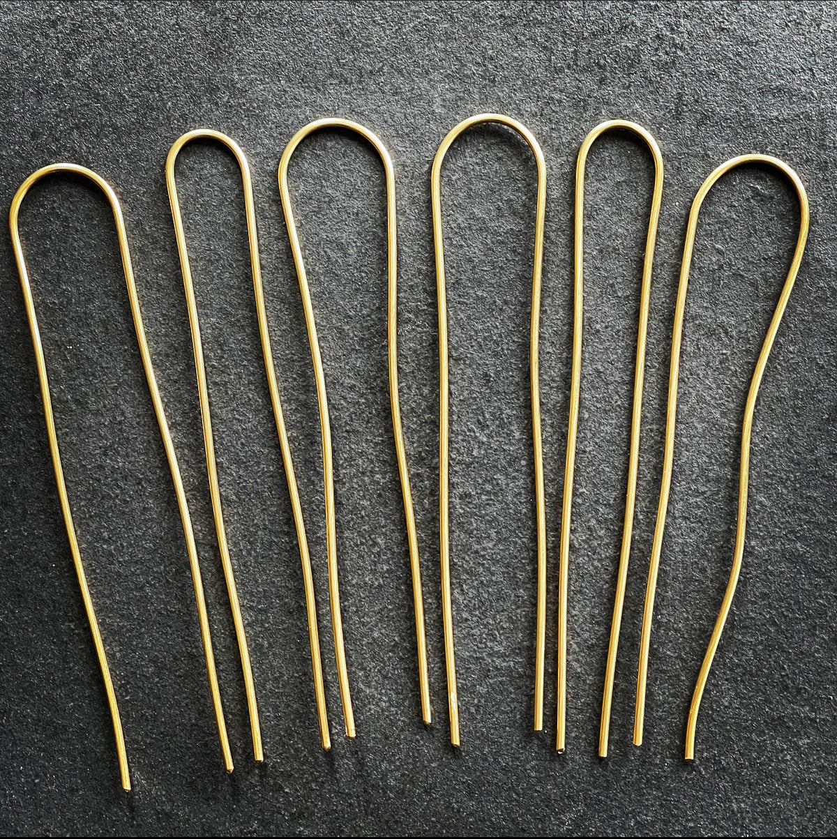 Red Brass Hairpin