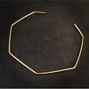 Geometric Collar Necklace in Gold Fill or Sterling Silver