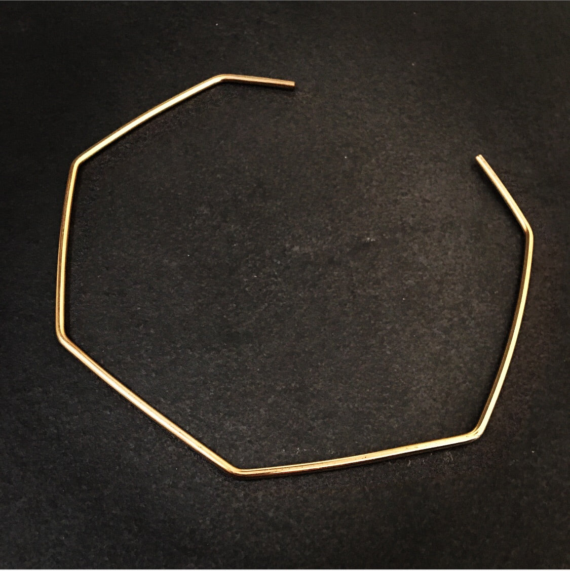 Geometric Collar Necklace in Gold Fill or Sterling Silver
