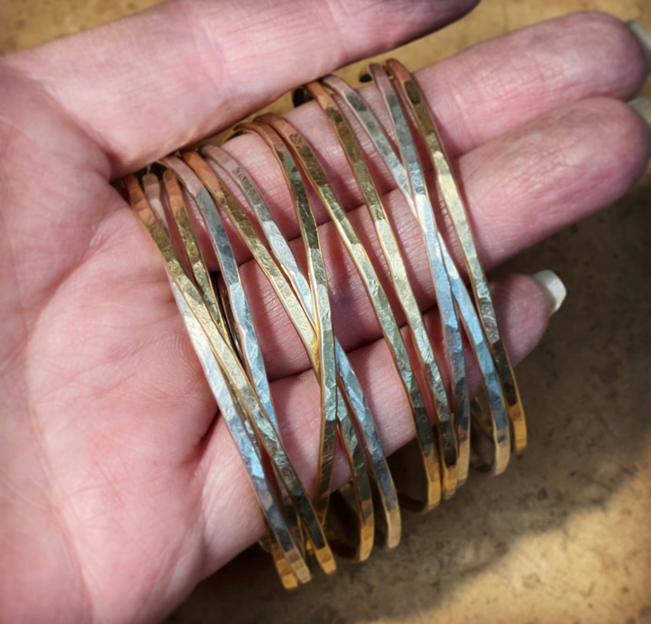 Hammered Cuff Bracelet