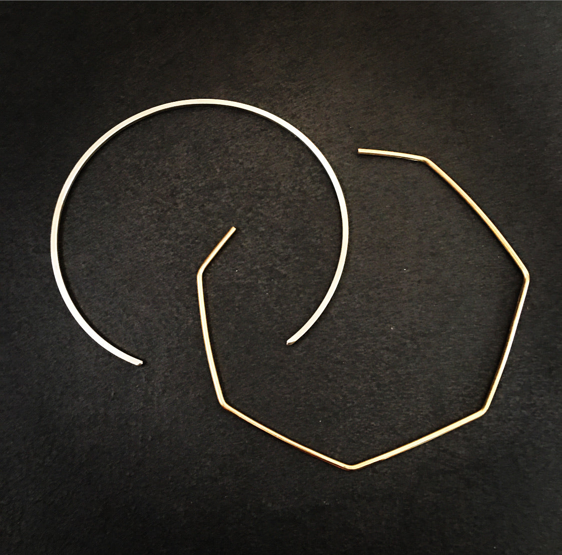 Collar Necklace - Squared Metal