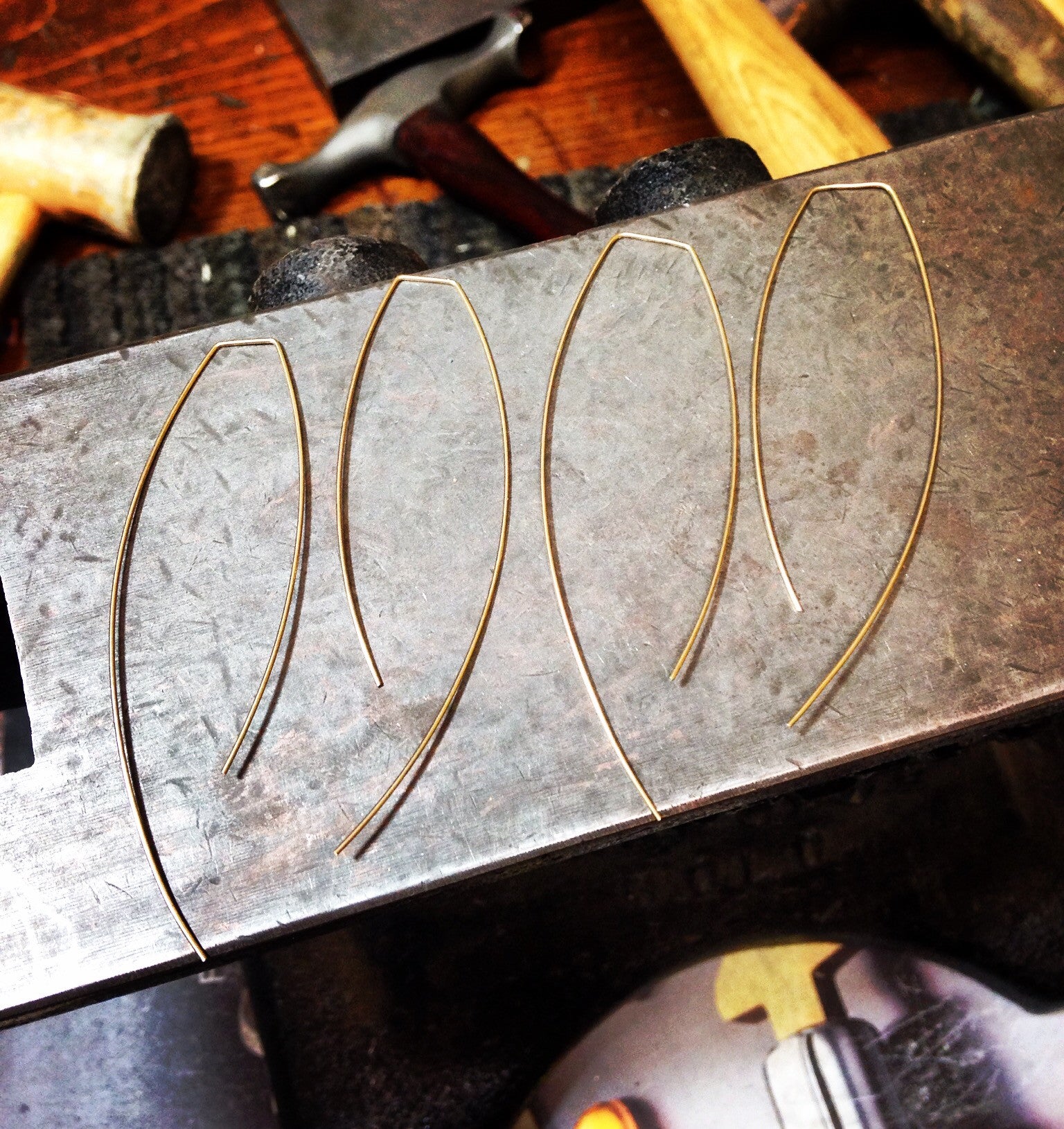 Threader Earrings - Long Arcs