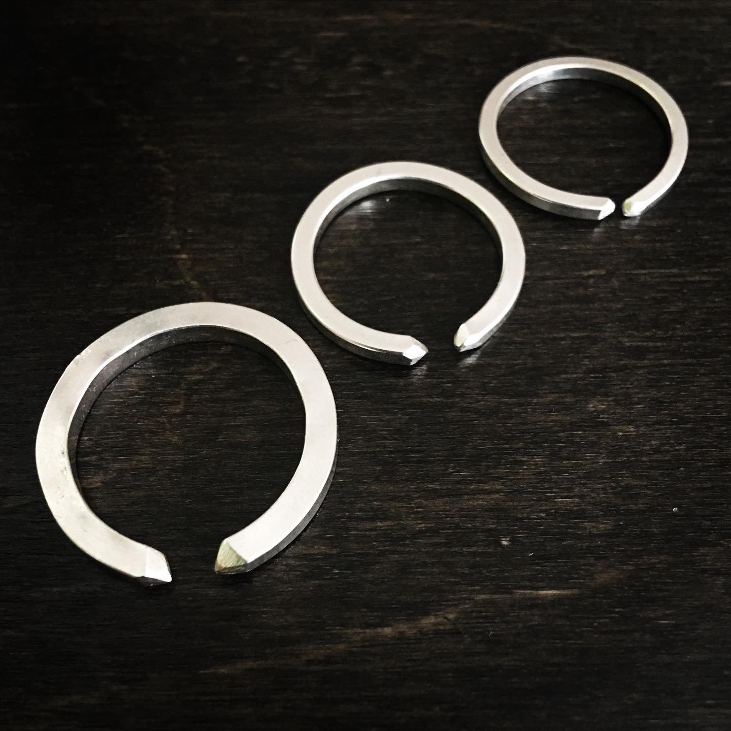 Faceted Open Band Ring