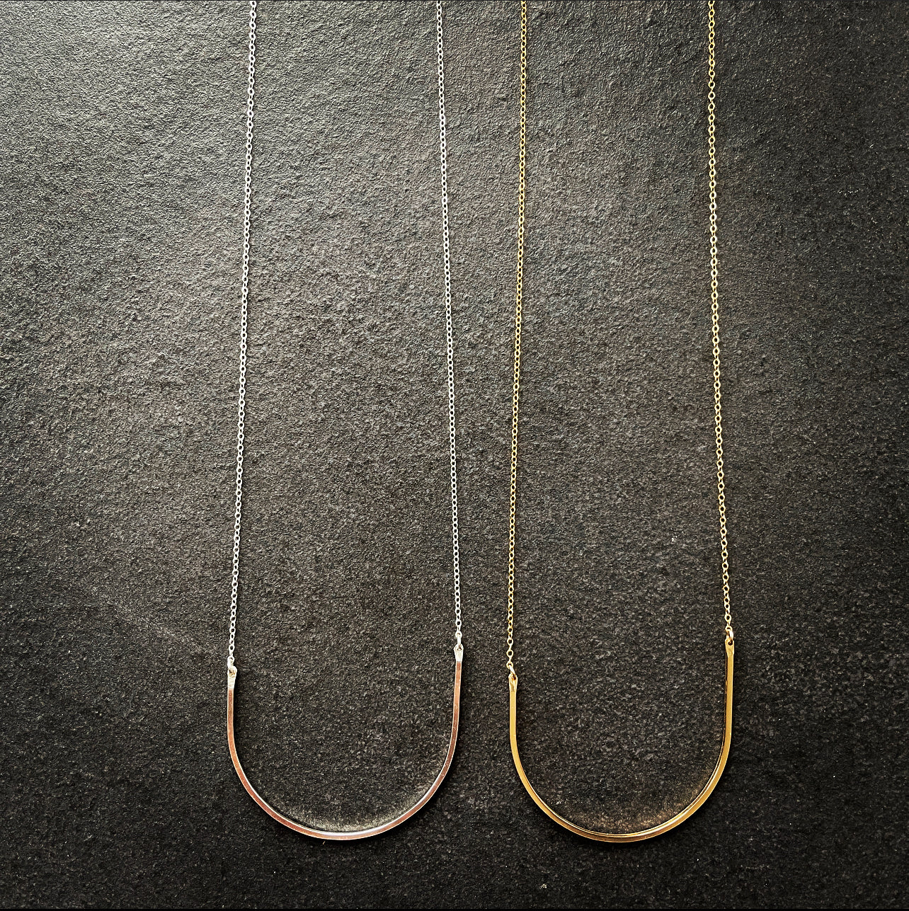 Asymmetrical Curve Necklace