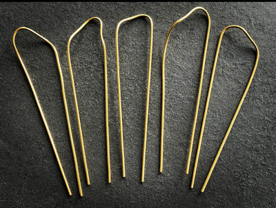 Red Brass Hairpin